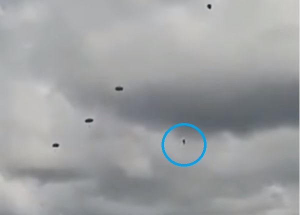 Paracaidista colombiano se salvó de milagro (VÍDEO)