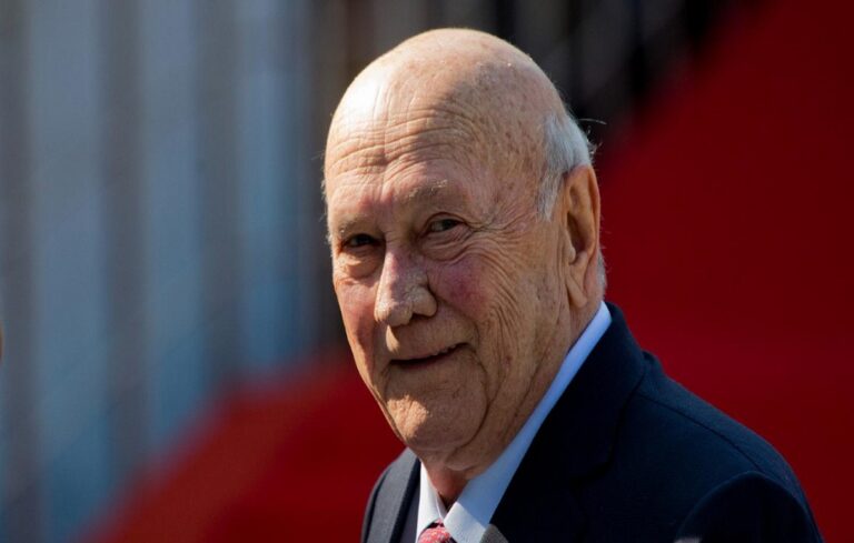 Falleció expresidente de Sudáfrica y Nobel de la Paz Frederik Willem de Klerk