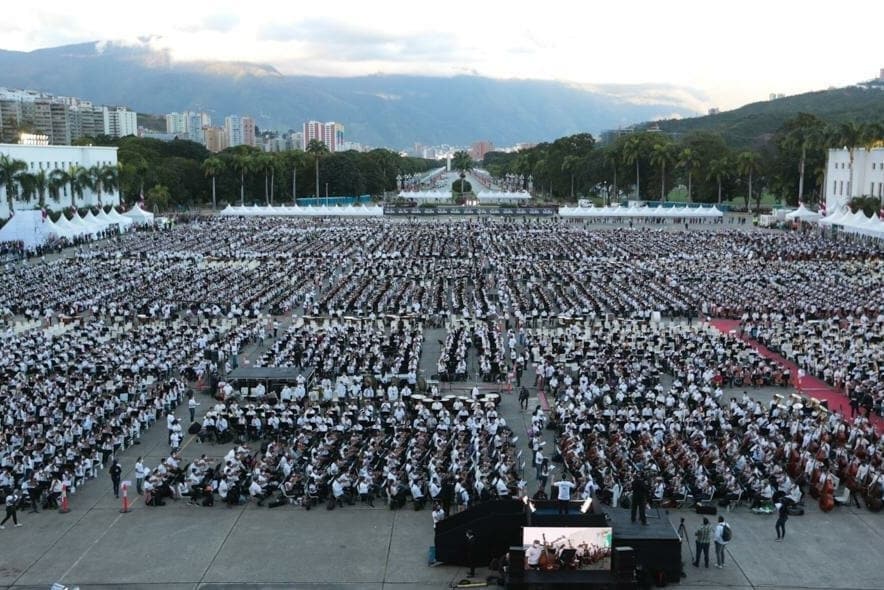 Venezuela obtuvo el Guinness World Record como la orquesta más grande del mundo