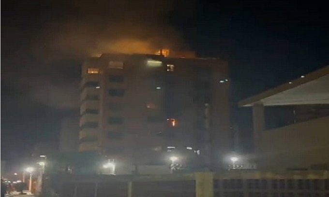 incendio en apartamento en Maracaibo