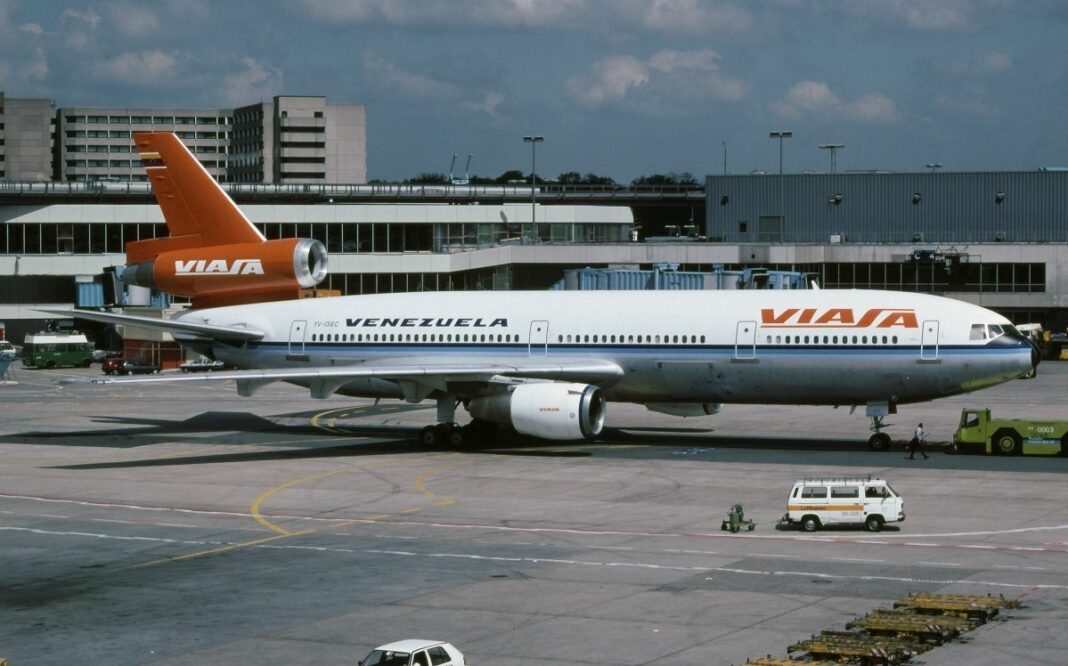 Avión de Viasa en Maracaibo
