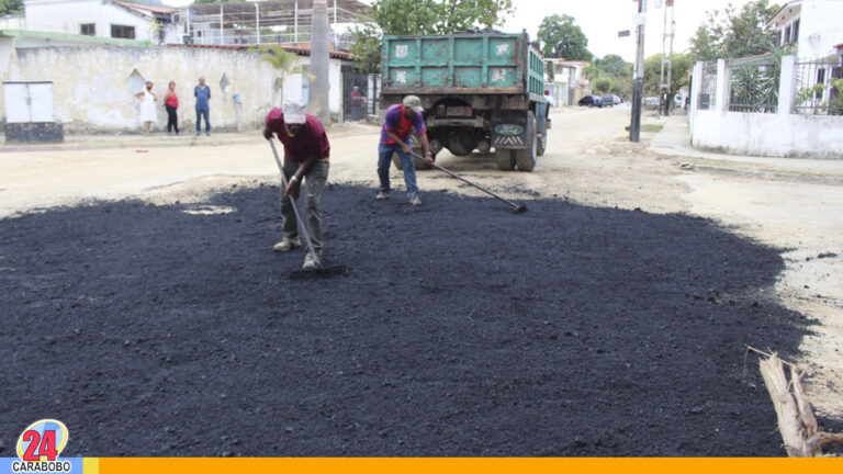 Continúa plan de bacheo y asfaltado en el municipio Naguanagua