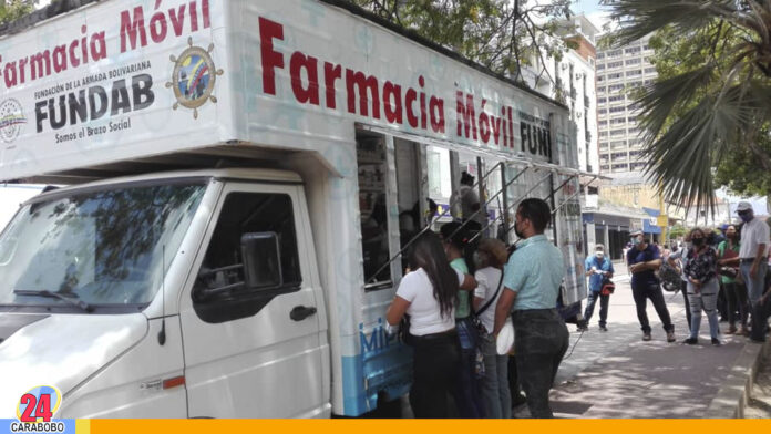 Ruta de las farmacias móviles en Carabobo hoy