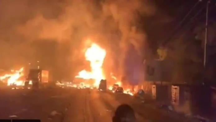explosión en el área industrial de Abu Dabi