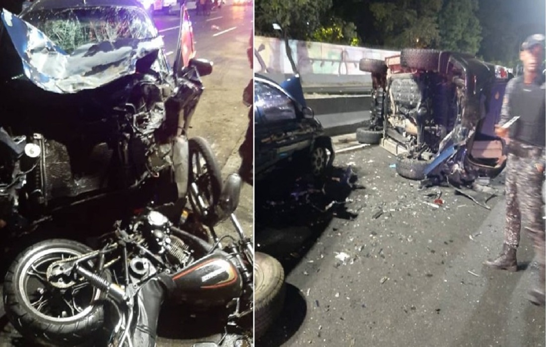 Camioneta impactó a motocicleta en la Francisco Fajardo
