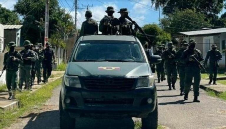 Continúa militarización de Barrancas del Orinoco