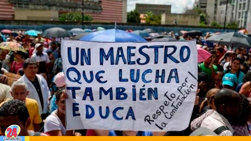 Situación salarial de los maestros en Venezuela - Noticias 24 Carabobo