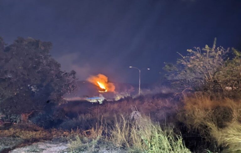Incendio en la variante San Diego-Bárbula dejó cinco hectáreas afectadas