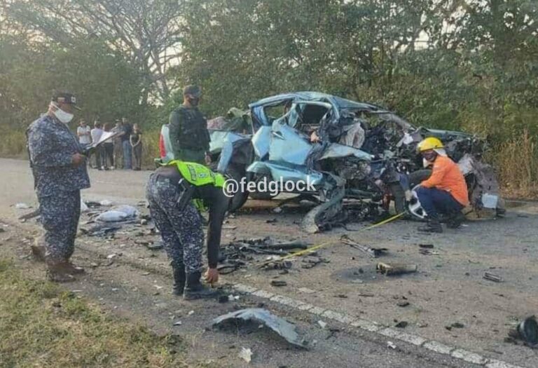 Terrible accidente en Barinas dejó cinco fallecidos