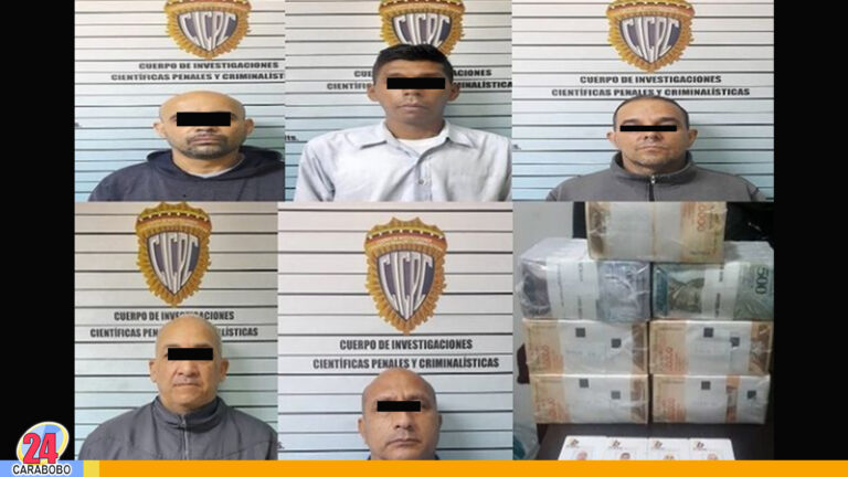 Cinco detenidos por hurto en Transbanca en Caracas