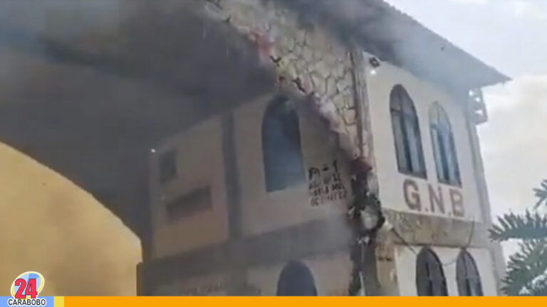 ¡Última hora! Reportan incendio en comando de la GNB en la Colonia Tovar +Video