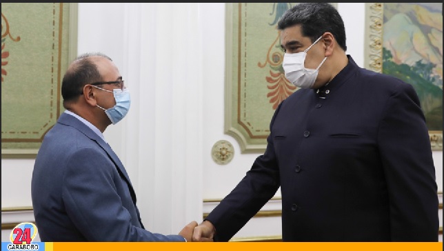 Maduro se reunió con Garrido y cargó contra Guaidó