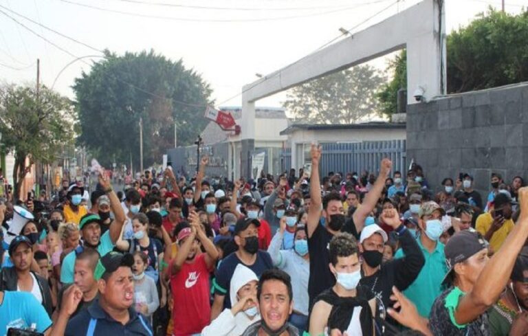 Migrantes venezolanos pidieron la emisión de visas en México
