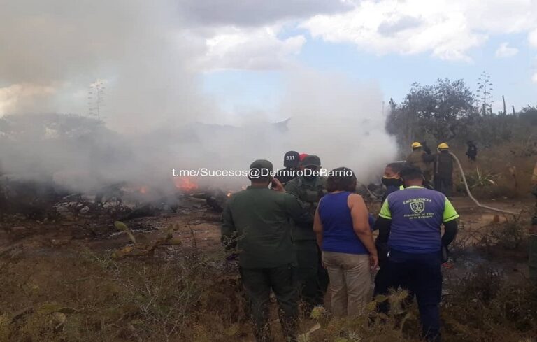 Helicóptero se precipitó a tierra en el estado Lara (+Fotos)
