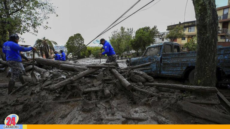 Aluvión en Ecuador deja al menos 18 muertos