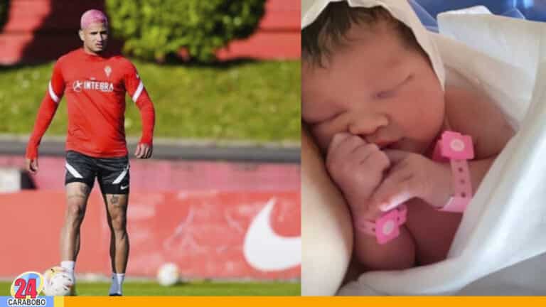 Nació la hija del futbolista venezolano Erick Ramírez en Ucrania