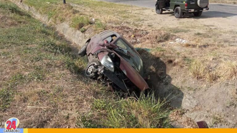 Accidente en la autopista sentido Naguanagua – Valencia