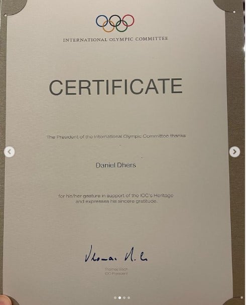 certificado Daniel Dhers