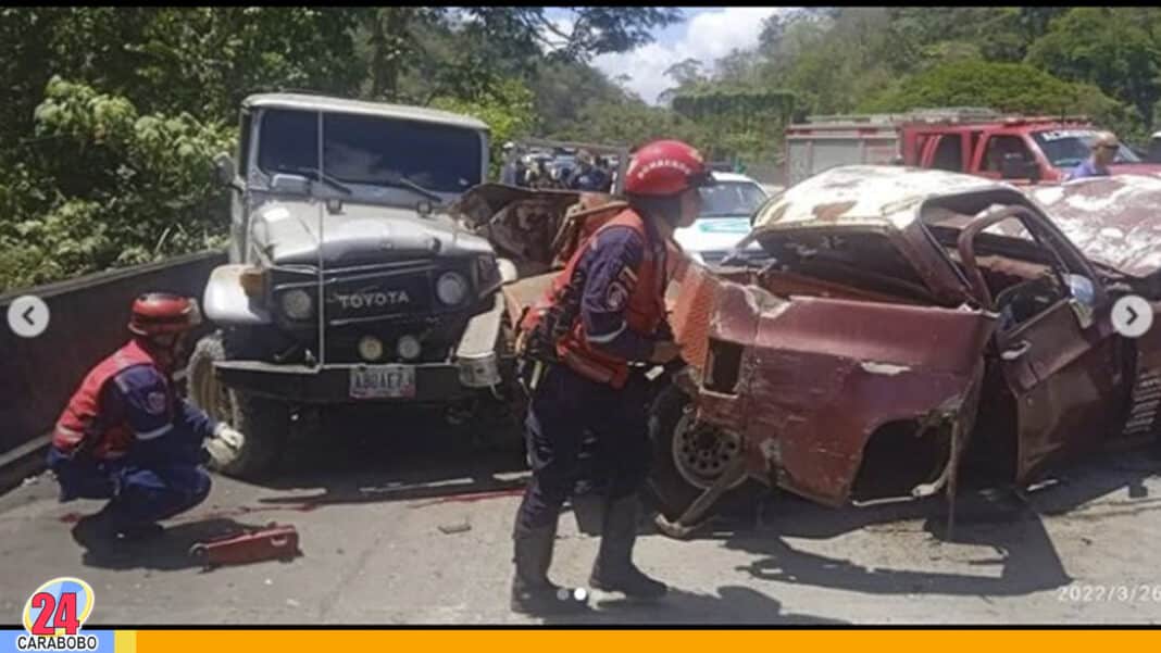 Colisión múltiple en Miranda