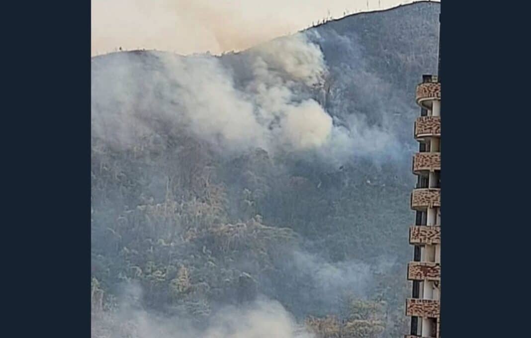 Se registró un incendio en cerro del sector El Parral
