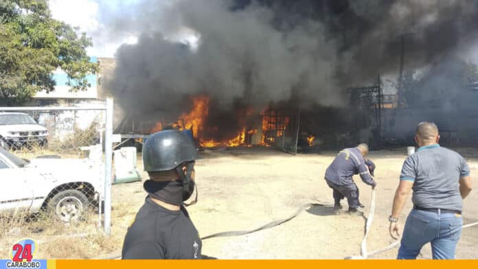 incendio en un taller de El Prado