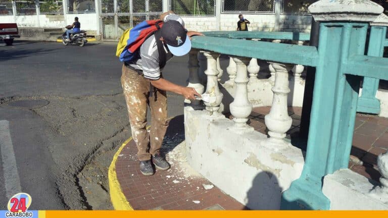 Iniciaron trabajos de recuperación de la Plaza “La Virgencita” en Guacara