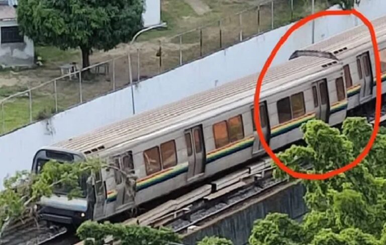 Tren del Metro de Caracas se desarmó en pleno viaje (+Video)