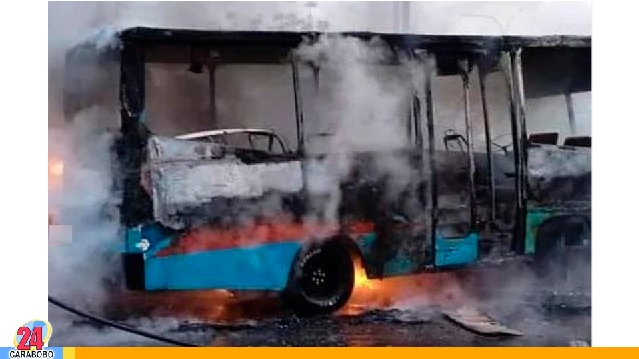 Reportaron incendio de una buseta en Guanare