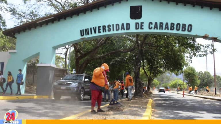 Desplegaron operativo especial de limpieza en áreas de la Universidad de Carabobo