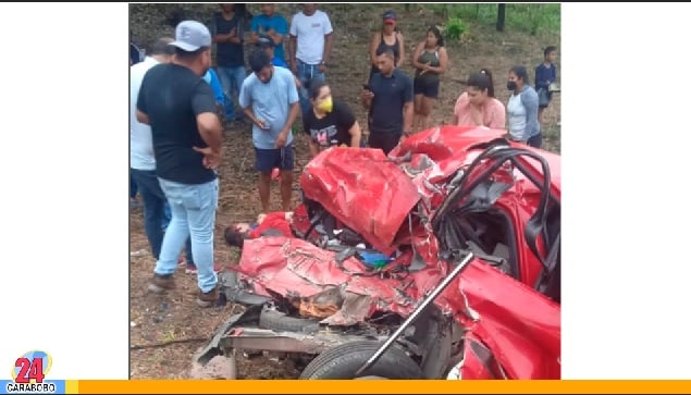 Accidente en la recta de Taguanes - Accidente en la recta de Taguanes