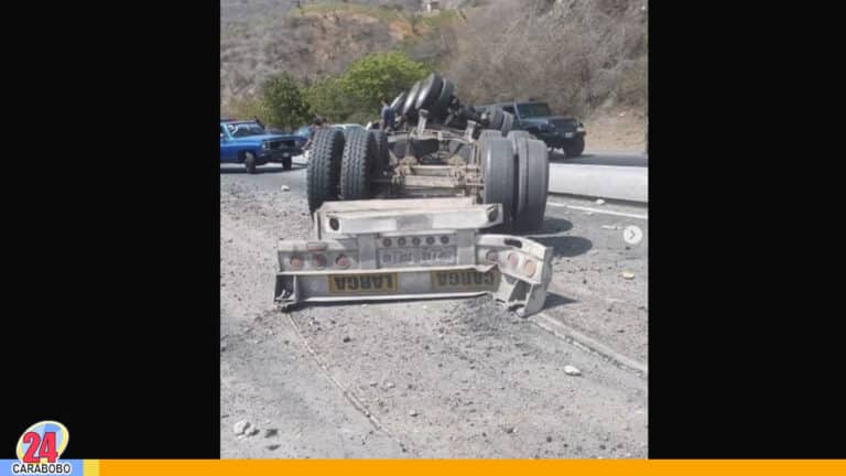 Accidente en autopista Caracas – La Guaira a la altura de El Limón