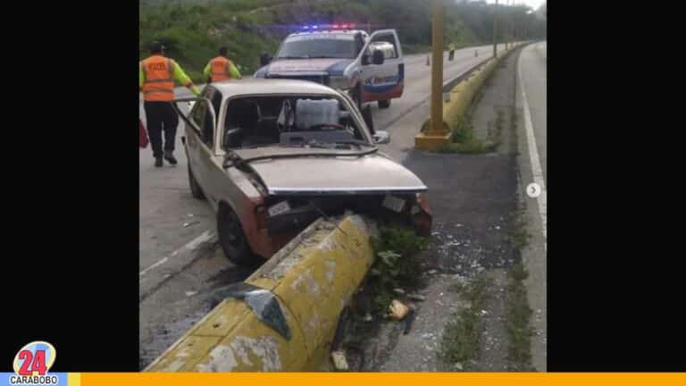 Accidente en la autopista Valencia – Puerto Cabello dejó varios lesionados