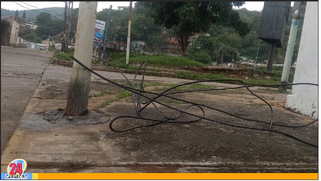 ¡Peligro! Reportaron caída de cables en San Blas