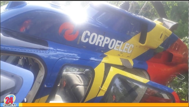 Helicóptero de Corpoelec en Altagracia de Orituco se precipitó a tierra