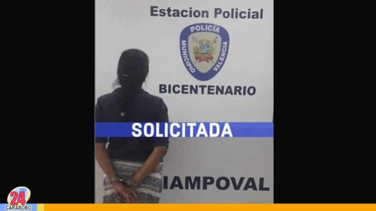 Mujer con amplio prontuario policial quedó detenida en Valencia