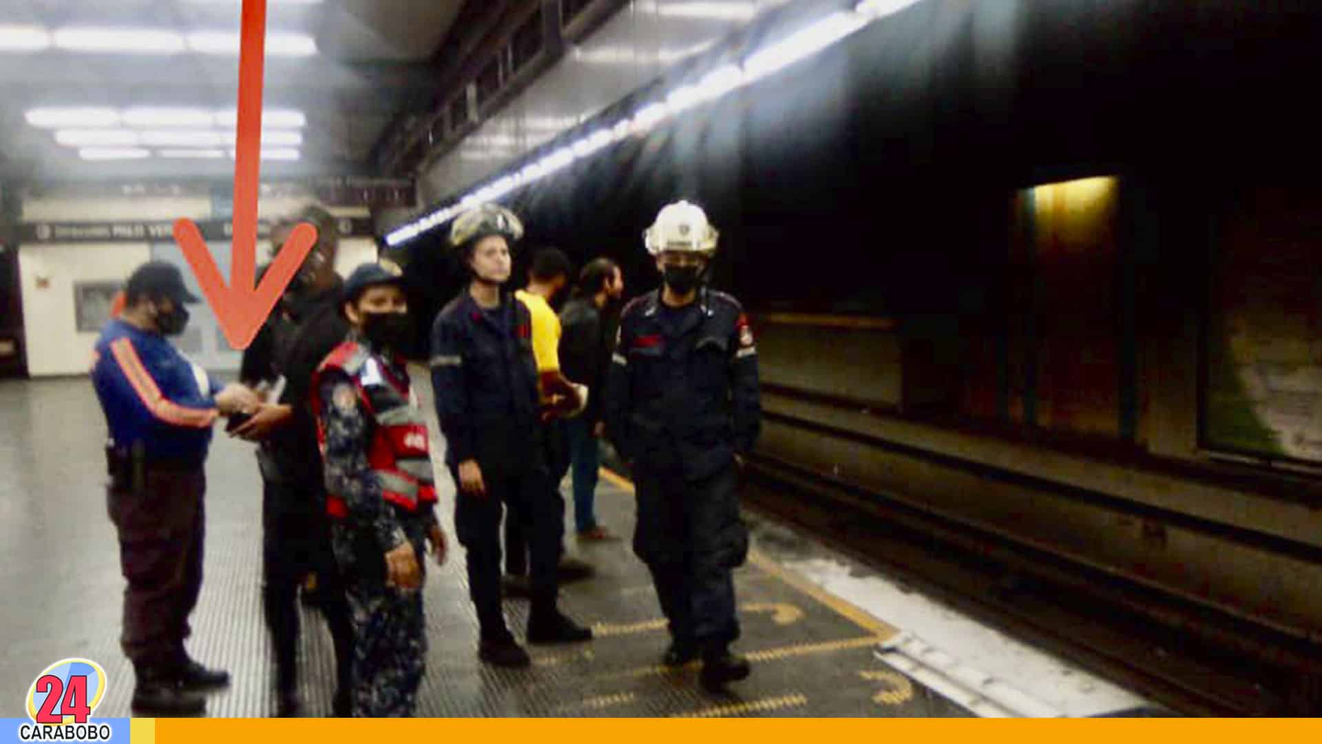 Rescatan gato en Metro de Caracas
