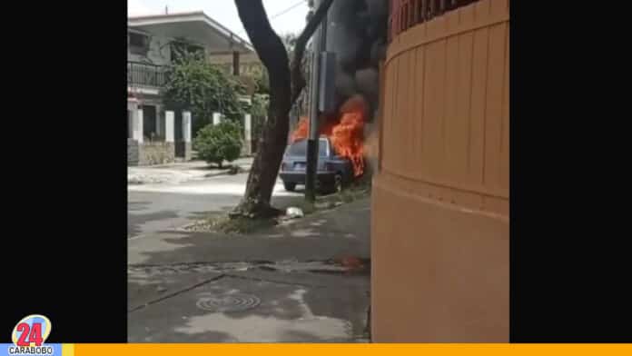 incendio de vehículo en San José de Tarbes