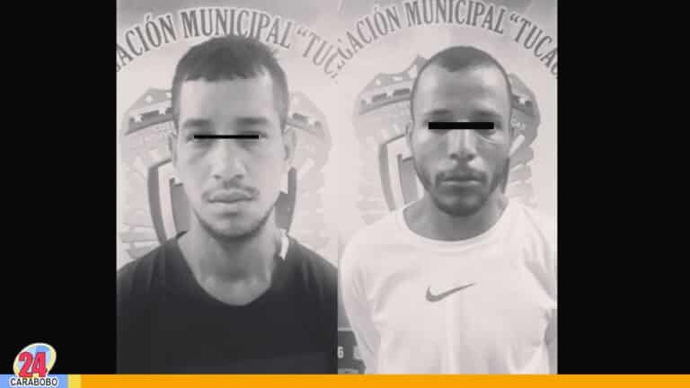 Por robo en residencias de Tucacas, quedaron detenidos estos hombres