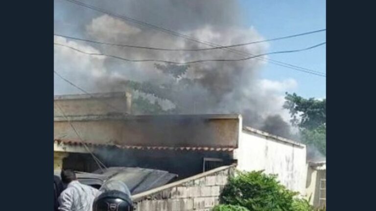 Naguanagua: casa se incendió cerca de la bomba Santa Ana