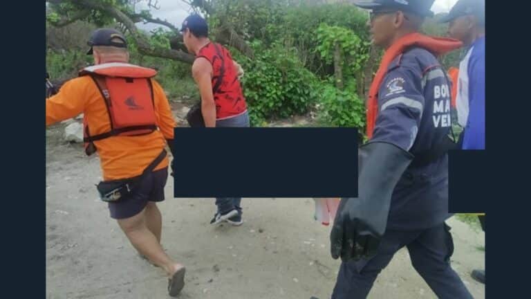Rescataron cuerpo del joven desaparecido en la playa Cumboto Norte