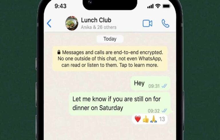 WhatsApp permite usar cualquier emoji para responder mensajes en los chats
