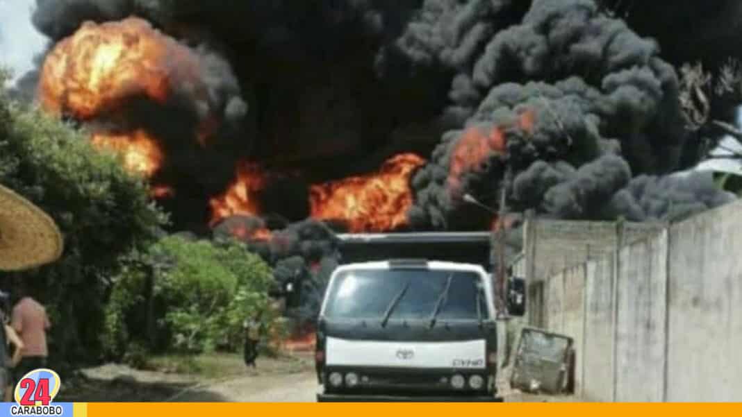 Explosión de un almacén de gasolina en Táchira