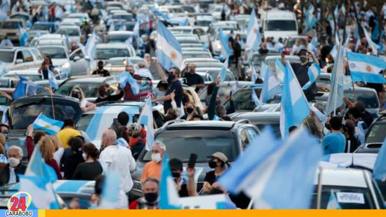 Argentina con manifestaciones durante el Día de la Independencia