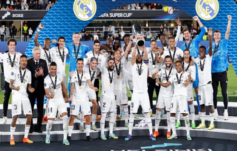 Real Madrid conquistó su quinta Supercopa de Europa