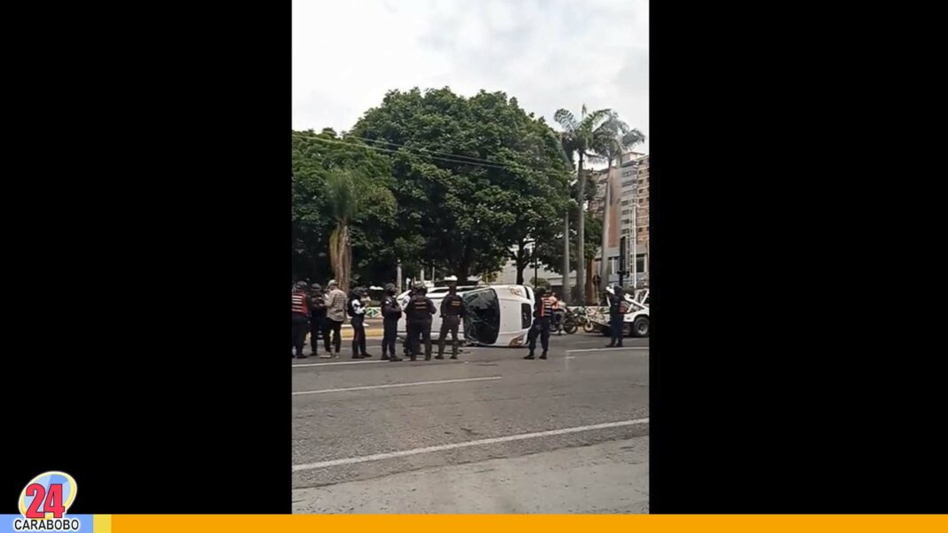 Accidente en la avenida Bolívar frente al Misael Delgado