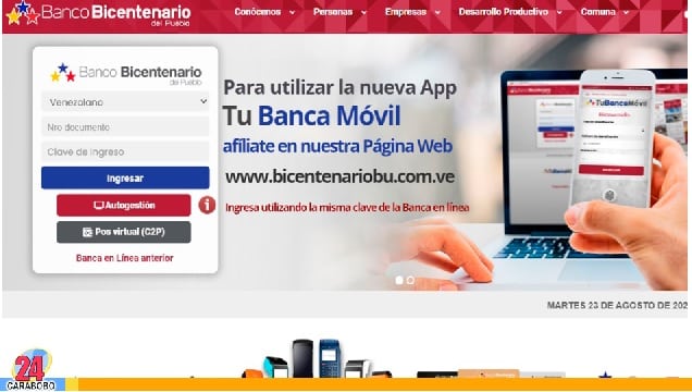 Portales de bancos en Venezuela - Portales de bancos en Venezuela