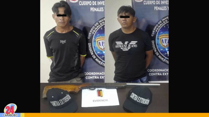 Capturados peligrosos extorsionadores en Carabobo