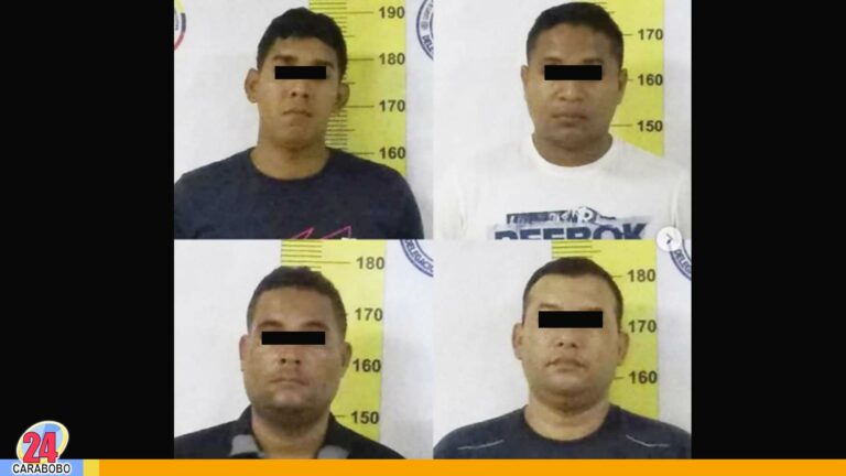 Capturados cuatro peligrosos delincuentes en La Guaira