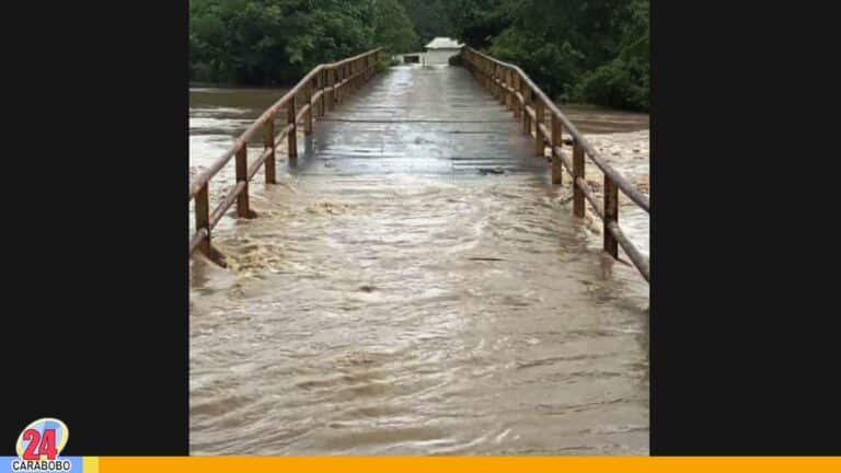 Habitantes de Ortiz reportan desbordamiento del río Paya en Guárico (+VIDEO)