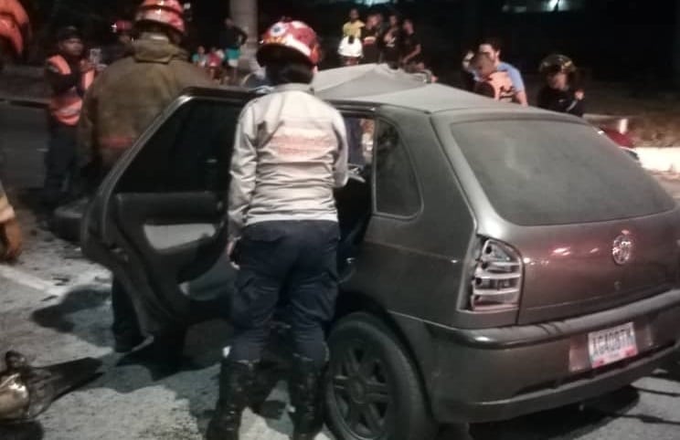 Un accidente de tránsito en Caracas - Un accidente de tránsito en Caracas